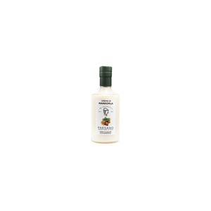 Liqueur crémeuse aux amandes infusée à la sicilienne Paesano Gourmet Italian, bouteille en verre de 100 ml, saveurs citron et café, 17 % ABV, desserts - Product Image 1