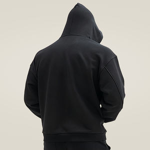 Sweat-shirts à capuche sport pour hommes sur mesure, poids lourd, de haute qualité, en coton tricoté, sweat-shirts décontractés d'automne, fabricant de sweat-shirts à capuche - Product Image 4