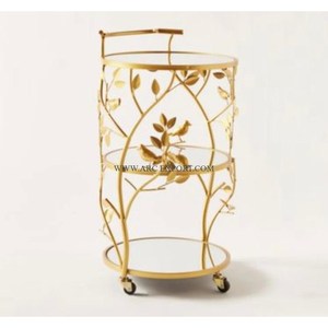 Table Basse d'Appoint Vintage en Métal, Laiton Doré Doré, Design Admirable, Grande Taille, Salle à Manger, Utilisation en Gros - Product Image 6