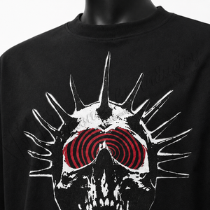 Camiseta Gráfica Extra Grande Premium, Camiseta de Algodón Personalizada de Estilo Gótico Urbano, Proveedor Mayorista - Product Image 6