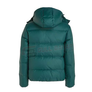 Chaqueta acolchada ajustada para hombre con diseño minimalista para ropa de calle urbana Chaqueta acolchada repelente al agua para hombre - Product Image 5