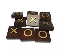 New Fun Factory grand jeu de société en bois jouets éducatifs jeux personnalisés Offre Spéciale Tic Tac Toe jeu d'intérieur en bois