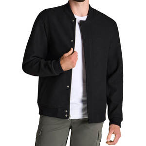 Chaqueta de Béisbol Varsity de Lona Tejida de Primera Calidad, con Cuello Alto, Resistente al Viento y Transpirable para Hombre - Product Image 1