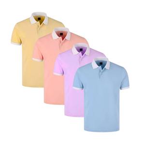 Tela de Jersey a cuadros con serigrafía antibolitas de manga corta de algodón transpirable para hombre - Product Image 1