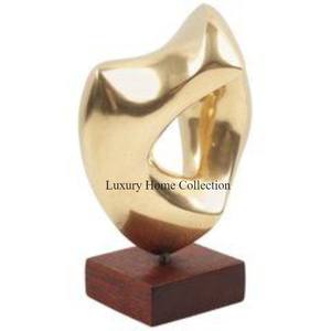 Dernier modèle Arrivée Lot de 2 mains polies argentées en aluminium moulé tenant des boules polies miroir brillantes Sculptures de décoration intérieure - Product Image 2