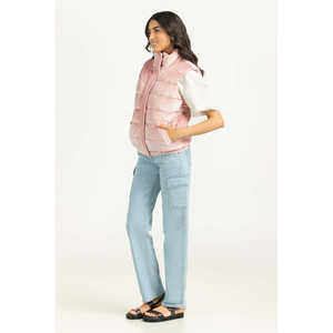 Chaqueta Acolchada para Mujer, Talla XL, Estilo Bomber Varsity, Cuello Alto, Logotipo Personalizable, para Otoño, WM-JKT-WS24-180 - Product Image 5