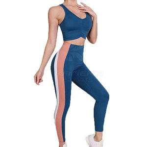Ensemble de yoga pour femme sur mesure, léger, uni, sans manches, écologique, respirant, 2 pièces, best-seller - Product Image 2