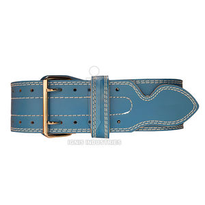 Ceinture d'haltérophilie pour hommes bonne boucle ardillon ceinture d'haltérophilie ceinture personnalisée Durable haut Grain vache peau cuir - Product Image 2
