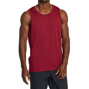 Gran Venta de camisetas sin mangas deportivas rápidas transpirables de compresión con logotipo personalizado orientado a la exportación para hombres de algodón personalizado - Product Image 1