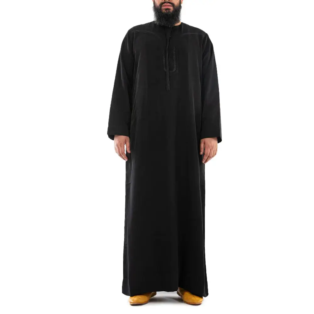 도매 가격 이슬람 의류 Jubbah 아랍 Thobe 남성 Thobe | 100% 코튼 남성 캐주얼 단색 이슬람 아라비아 jubbah