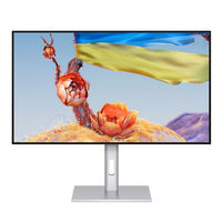 Moniteur TCOLOR 27 pouces 4K HDR400 IPS avec design sans bordure sur trois côtés, anti-reflets, filtre anti-lumière bleue pour le jeu et la conception graphique