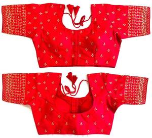 Blouse de créateur avec séquence lourde et fil, Jari Work - Product Image 1