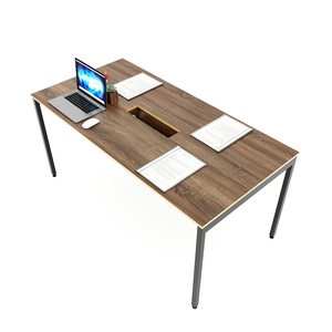 Modern Minimalist Small Meeting <b>Table</b> 160x80cm Melamine-Coated Plywood with Slean HBSL021 Legs for <b>Office</b> or Hotel Use - Product Image 2
