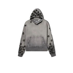 Sudaderas Unisex Extra Grandes 100% Algodón con Bordado, Lavado Ácido, Estilo Urbano, Personalizadas, Sudaderas con Capucha para Hombre y Mujer, Venta al por Mayor - Product Image 1