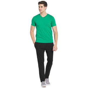 High Quality Men's V-Neck <b>T</b>-<b>Shirt</b> Custom Designed Printed Solid Color Slim Fit Short Sleeve Breathable Knitted Casual Style - Product Image 5