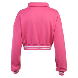 Veste universitaire pour femmes en gros blouson de baseball surdimensionné blouson de haute qualité en laine et coton mélangés vêtements d'extérieur Letterman élégants - Product Image 6