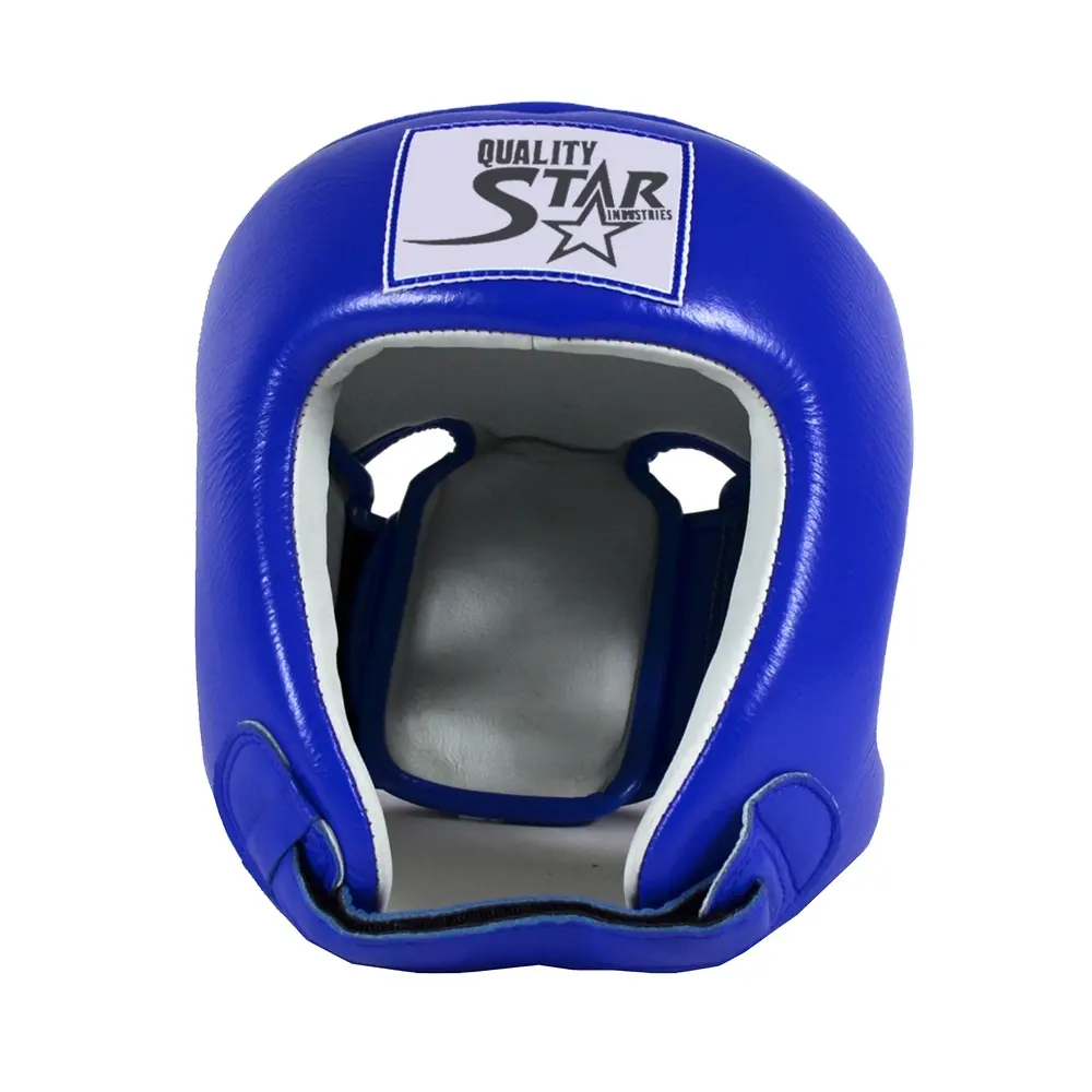 ヘッドガードファイトウェアヘルメット製牛革カラー本革メンズレディースファイティングボクシングギア最高品質のヘッドガード