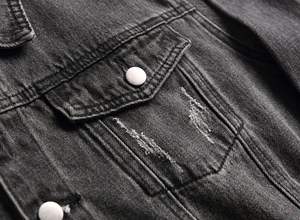 Chaquetas de hombre Chaquetas de mezclilla transpirables para hombre Chaquetas de jeans de talla grande para hombre Hecho en Pakistán Logotipo y diseño personalizados - Product Image 2