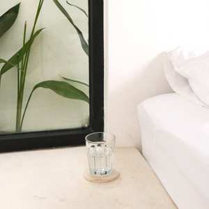 Paquete de posavasos de madera minimalista con soporte Vajilla moderna Alfombrillas para bebidas para oficinas, hogares, posavasos de hospitalidad y piedra - Product Image 2