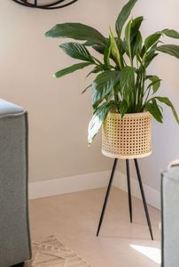 Handmade planters customized design & size decorative planters Rattan net planters <b>flower</b> pots with stand - Product Image 2