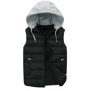 Chaqueta Acolchada de Invierno con Capucha, Estilo Urbano, Unisex, Sin Mangas, para Otoño e Invierno, Venta al Por Mayor - Product Image 1