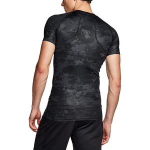 Camiseta Deportiva de Compresión Ligera para Hombre, Estilo Básico, para Fitness, sin Costuras, Transpirable, Directo de Fábrica - Product Image 2