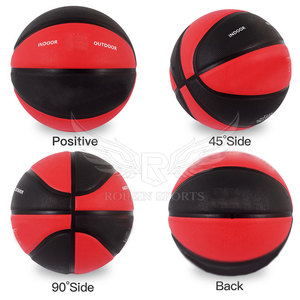 Ballon de basket-ball en cuir PU pour entraînement en extérieur, logo personnalisé, fournisseur en gros, fabrication en usine - Product Image 4