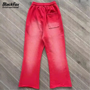 Logotipo personalizado en diferentes colores Diseño único Ropa de calle Pantalones de Jogger de algodón 100% de alta calidad Pantalones de chándal Acampanados para hombres - Product Image 5