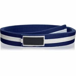 Traditional Japanese Cut Martial Arts Black <b>Belt</b> with <b>Gold</b> Embroidery - Product Image 6