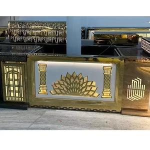 Mostrador de comida de acero inoxidable para bodas Mostrador de buffet de diseño brillante para fiestas Mostradores de Bodas de acero inoxidable Reino Unido - Product Image 1