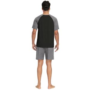 Nuevo conjunto corto de verano Casual personalizado hombres 2 piezas camiseta pantalones cortos Conjunto personalizado algodón camiseta pantalones cortos conjunto - Product Image 2