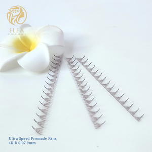 Extensiones de Pestañas Pre-fabricadas Profesionales Promade, Fibra PBT Coreana, Hechas a Mano, Naturales, Largas, Ultra-Rápidas, Estilo Wispy, Curvatura CC - Product Image 3