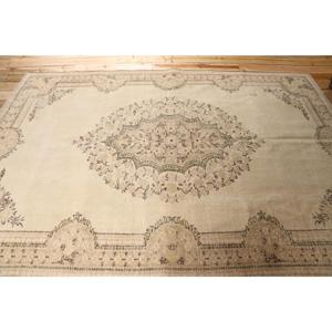 Turkish Vintage Rug, 6,3x9,1 ft Rug, <b>Brown</b> Large Solid Rug - Product Image 3
