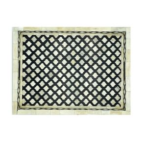 Boîte de plateau rectangulaire classique faite à la main en bois incrusté d'os de haute qualité pour cuisine hôtel restaurant utilisation de cadeau d'entreprise - Product Image 6