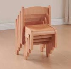 Sillas Apilables de Madera Maciza para Habitación de Huéspedes (Madera Dura S4S) - Product Image 4