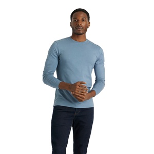 เสื้อยืดแขนยาวคอตตอน180 GSM สำหรับผู้ชาย, เสื้อยืดแขนยาวลำลองเนื้อนุ่มระบายอากาศได้ดี - Product Image 1