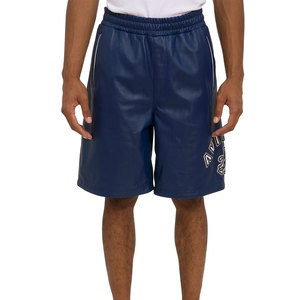 Custom OEM Solid Color Men PU Leather <b>Shorts</b> Wholesale Spring Summer Style Clothes Men <b>Slim</b> <b>Fit</b> Leather Avirex <b>Shorts</b> For Men - Product Image 3