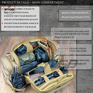 Bolsa deportiva de camuflaje impermeable personalizada al por mayor, mochila de viaje para acampar al aire libre con accesorios de ropa de caza - Product Image 3