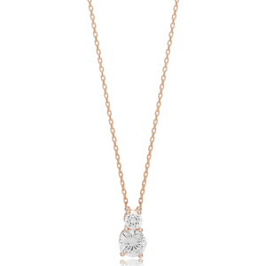 Collier pendentif à breloque élégant en pierre de zircon brillant fabriqué à la main bijoux en argent sterling 925 - Product Image 6