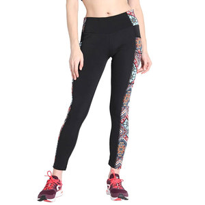 Women's High Quality Breathable <b>Seamed</b> Yoga Waist Leggings New Design Casual Workout Fitness <b>Tights</b> Printed Wholesale - Product Image 2