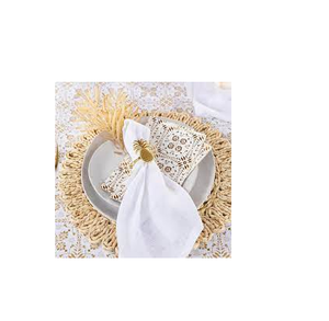 Servilletas de metal de diseño de latón para boda, fiesta, hotel, restaurante, artículos decorativos para comedor - Product Image 3