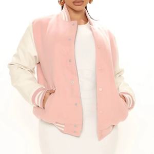 Chaqueta universitaria OEM de alta calidad para hombre, Material de lana 100%, ligera, de secado rápido, transpirable, con impresión de logotipo personalizado 2025 - Product Image 6