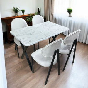 Recién llegado, mesa extendida multicolor, parte superior brillante, patas de madera maciza, MDF de alta calidad, fábrica de muebles de cocina/comedor turco para el hogar - Product Image 1