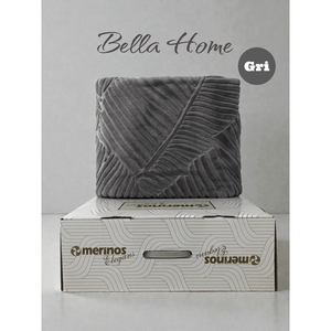 ผ้าห่มลายหรูหรา ขนาด 160x220 ซม. สีเทาใหม่ 2 ผืน พร้อมกล่องเดิม - ผ้าปูที่นอนทอสำหรับใช้ในบ้าน - Product Image 1