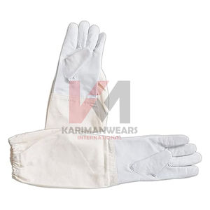 Gants d'apiculture américains respirants, longs, en cuir, paume protectrice, gants de travail de sécurité, gants de protection en peau de mouton pour apiculteurs - Product Image 1