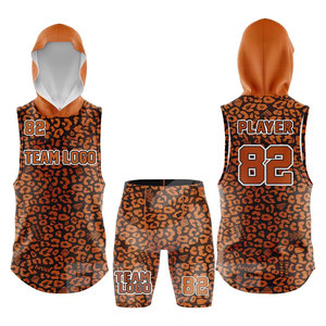 100% Polyester Fabric Sleeveless Breathable Sports Team Sublimated Printed Jerseys Sets Custom Made Team Name 7V7 <b>Football</b> - Product Image 6