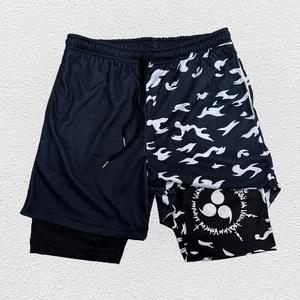 3D พิมพ์กางเกงขาสั้นอะนิเมะผู้ชายกางเกงขาสั้นกีฬาฟิตเนสกางเกงขาสั้นบาสเกตบอล, การออกแบบสองชั้นแห้งเร็วและระบายอากาศได้ - Product Image 3