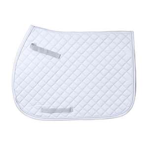 Premium Quality Maizan International MI-EP-103 English <b>Saddle</b> <b>Pad</b> <b>White</b> Soft Foam Padded Durable Breathable Cotton Polyester for - Product Image 1