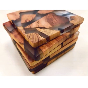 Fantaisie artistique résine décorative bois massif thé caboteur résine coussin isolant sous-verres personnalisés maison et cuisine - Product Image 4