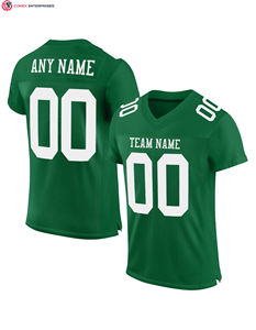 Fabricants de maillots de football américain classique personnalisés maille respirante sublimation chemises de football de rue maillot d'équipe - Product Image 3